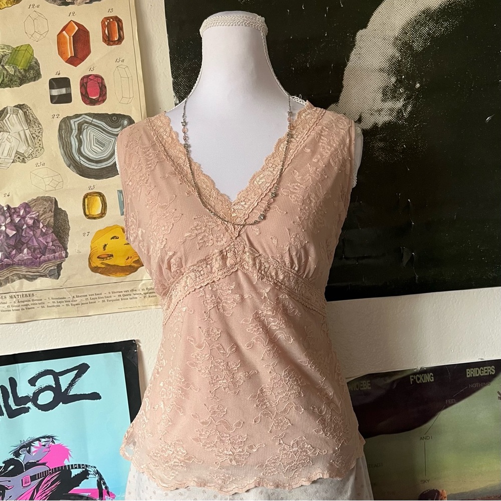 🪷 Y2K Blush Pink Lacy Cami 🪷